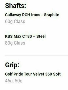 Golf Club - Irons Callaway Big Bertha B21 Irons Graphite Right Hand Regular 5-PW - 15