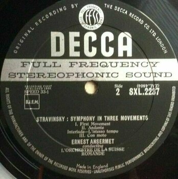 LP deska Ernest Ansermet - Stravinsky: Symphony In Three Movements (LP) (180g) - 5
