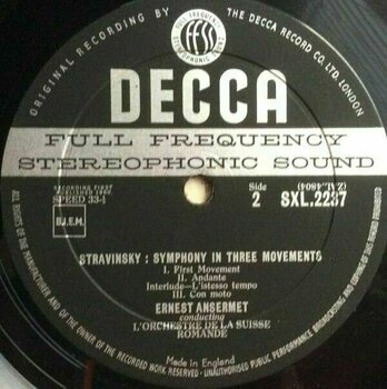 Δίσκος LP Ernest Ansermet - Stravinsky: Symphony In Three Movements (LP) (180g) - 5