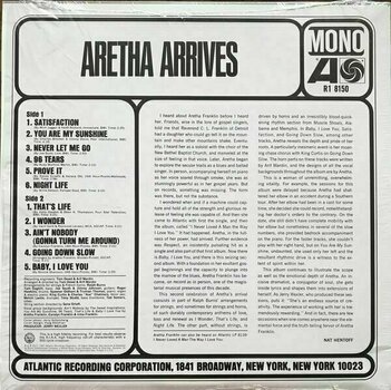 Disque vinyle Aretha Franklin - Aretha Arrives (Mono) (180g) - 2