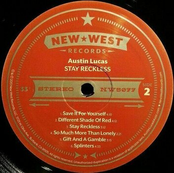Hanglemez Austin Lucas - Stay Reckless (LP) (180g) - 6
