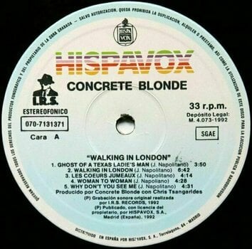 Δίσκος LP Concrete Blonde - Walking In London (LP) - 3