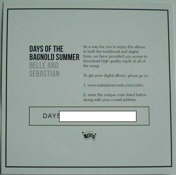 Disco in vinile Belle and Sebastian - Days Of The Bagnold Summer (LP) - 6