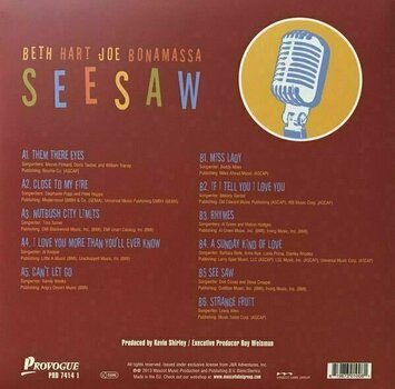 Disco de vinilo Beth Hart & Joe Bonamassa - Seesaw (LP) - 2