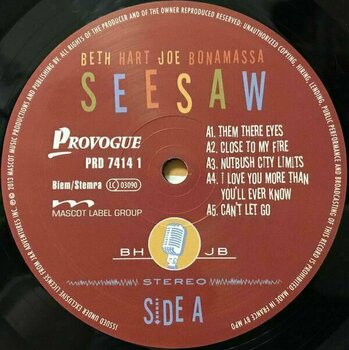 Disco de vinilo Beth Hart & Joe Bonamassa - Seesaw (LP) - 3
