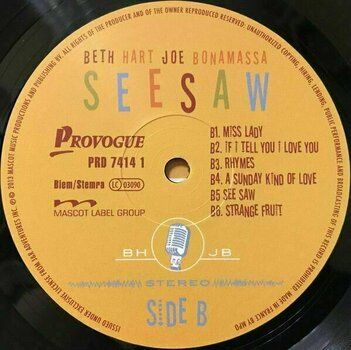 Vinyl Record Beth Hart & Joe Bonamassa - Seesaw (LP) - 4