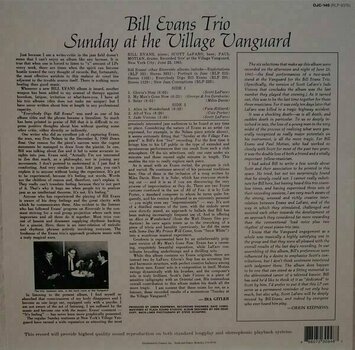 Schallplatte Bill Evans Trio - Sunday At The Village Vanguard (LP) - 2