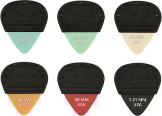 Plectrum Fender Mojo Grip Dura-Tone Delrin .58 (3) Plectrum - 1