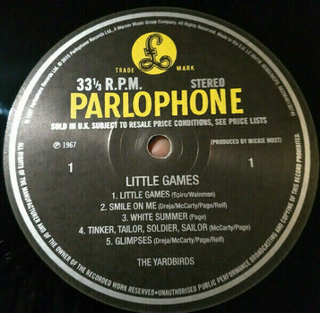 Disco de vinil The Yardbirds - Little Games (LP) (180g) - 3