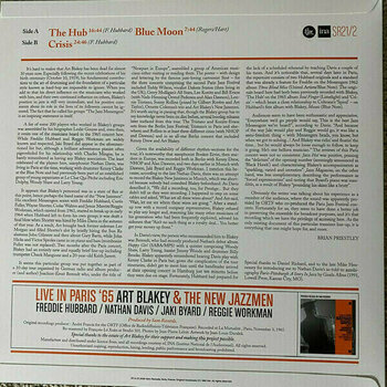 Vinyl Record Art Blakey & Jazz Messengers - Live In Paris '65 (180g) (Limited Edition) - 2