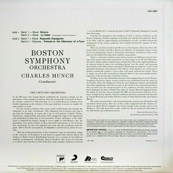 Schallplatte Charles Munch - Ravel: Bolero (180 g) (LP) - 2
