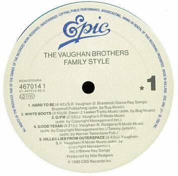 Disco in vinile The Vaughan Brothers - Family Style (Reissue) (200g) (LP) - 2