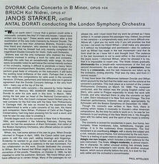 Płyta winylowa Janos Starker - Dvorak: Violincello Concerto/Bruch: Kol Nidrei (2 LP) (200g) (45 RPM) - 4