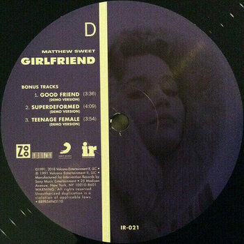 LP Matthew Sweet - Girlfriend (2 LP) (180g) - 8