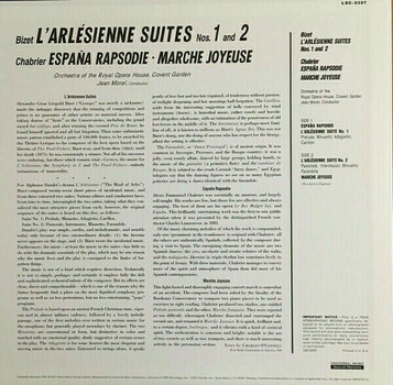 Hanglemez Jean Morel - Bizet: L'Arlesienne Suites 1 And 2 (LP) (200g) - 2