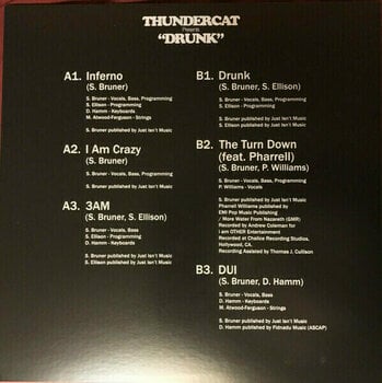 Disco de vinilo Thundercat - Drunk (Red Coloured) (4 x 10" Vinyl) - 18
