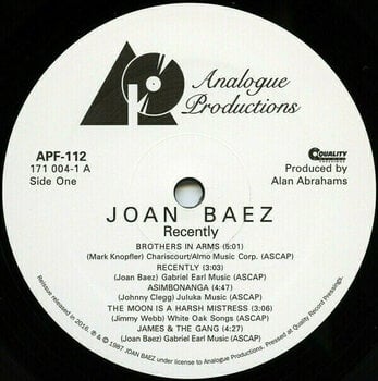 Грамофонна плоча Joan Baez - Recently (LP) (200g) - 2