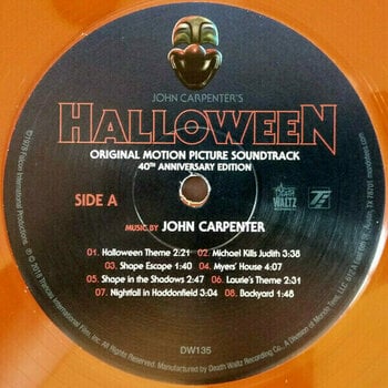 Hanglemez John Carpenter - Halloween (Translucent Orange) (180g) - 3