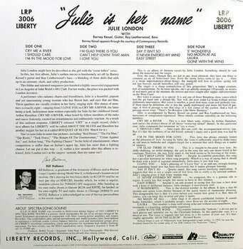 Disco in vinile Julie London - Julie Is Her Name (200g) (45 RPM) (2 LP) - 3