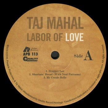 Vinyl Record Taj Mahal - Labor of Love (2 LP) - 2