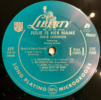 Disco in vinile Julie London - Julie Is Her Name (200g) (45 RPM) (2 LP) - 7