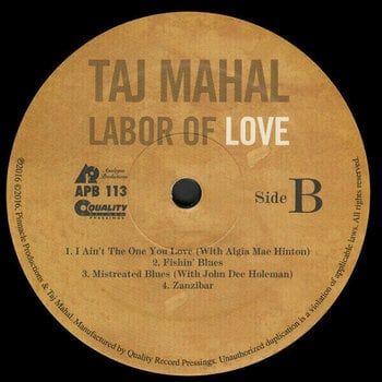 Vinyl Record Taj Mahal - Labor of Love (2 LP) - 3