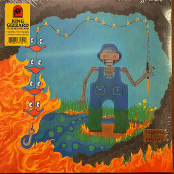 LP King Gizzard - Fishing For Fishies (Swamp Green & Opaque Yellow) (LP) - 2