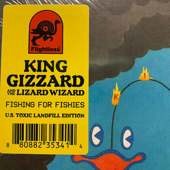 LP King Gizzard - Fishing For Fishies (Swamp Green & Opaque Yellow) (LP) - 3