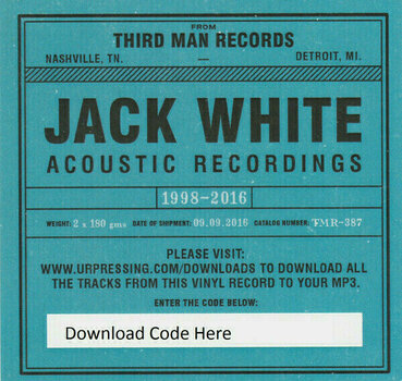 Płyta winylowa Jack White - Jack White Acoustic Recordings 1998-2016 (180g) (2 LP) - 7