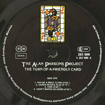 Disco in vinile The Alan Parsons Project - The Turn of a Friendly Card (LP) (180g) - 3