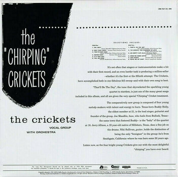 Disco in vinile The Crickets/Buddy Holly - The Chirping Crickets (Mono) (200g) - 4