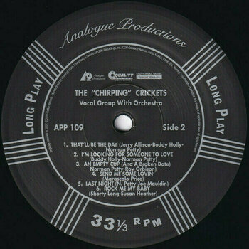 Płyta winylowa The Crickets/Buddy Holly - The Chirping Crickets (Mono) (200g) - 6