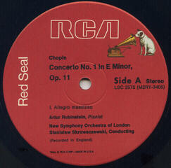 Płyta winylowa Stanislaw Skrowaczewski - Chopin: Concerto No. 1/ Rubinstein (LP) (200g) - 1