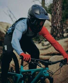 Camisola de ciclismo POC MTB Pure LS Jersey Calcite Blue/Prismane Red L - 4