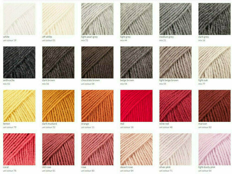 Fios para tricotar Drops Karisma Uni Colour 71 Silver Pink - 5