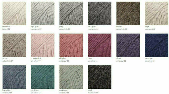 Knitting Yarn Drops Puna Uni Colour 11 Plum Knitting Yarn - 5