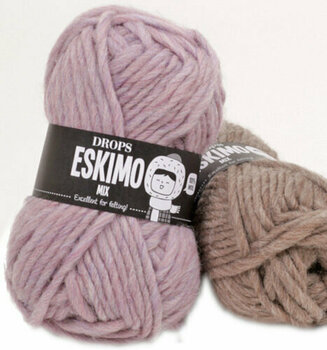 Knitting Yarn Drops Snow Mix 50 Dark Rose - 2