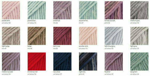 Knitting Yarn Drops Snow Uni Colour 08 Red - 6
