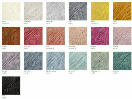 Knitting Yarn Drops Sky Uni Colour 01 White - 5