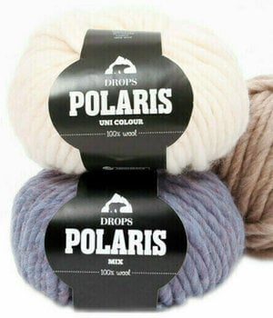 Fios para tricotar Drops Polaris Fios para tricotar Uni Colour 03 Dark Grey - 2