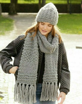 Knitting Yarn Drops Polaris Uni Colour 03 Dark Grey - 4