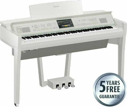 Piano numérique Yamaha CVP 809 Polished White Piano numérique - 2