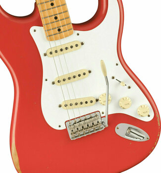 E-Gitarre Fender Vintera Road Worn 50s Stratocaster Fiesta Red - 3
