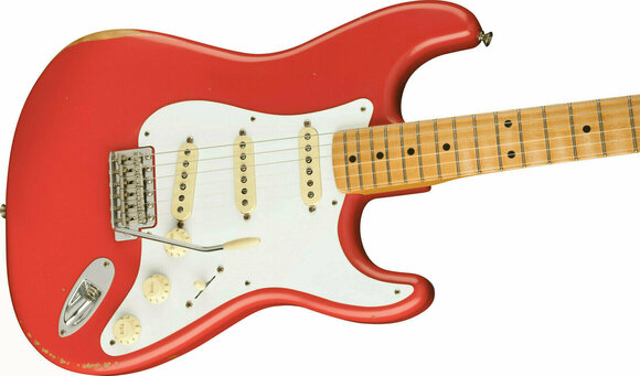 Elektrische gitaar Fender Vintera Road Worn 50s Stratocaster Fiesta Red - 4