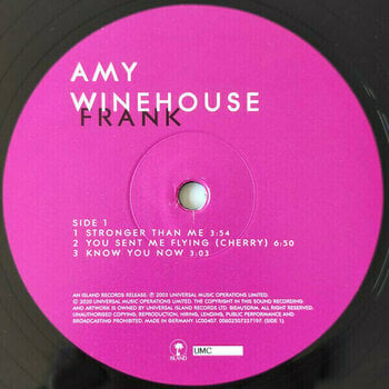 Vinyl Record Amy Winehouse - Frank (Half Speed) (2 LP) - 2
