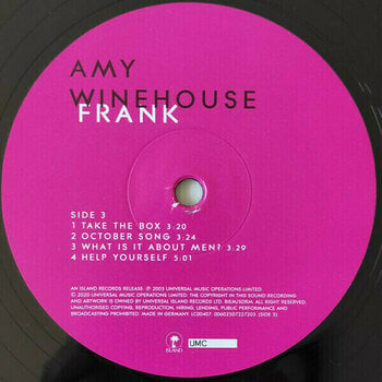 Vinyl Record Amy Winehouse - Frank (Half Speed) (2 LP) - 4