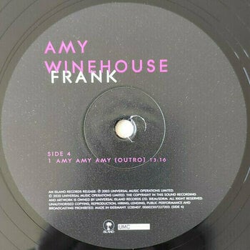 Vinyl Record Amy Winehouse - Frank (Half Speed) (2 LP) - 5