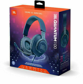 PC sluchátka JBL Quantum 100 Modrá PC sluchátka - 7