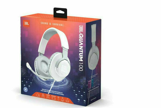PC sluchátka JBL Quantum 100 Bílá PC sluchátka - 7