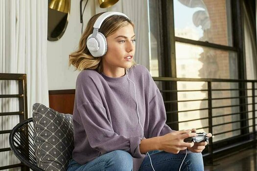 PC sluchátka JBL Quantum 100 Bílá PC sluchátka - 9